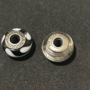 Pandora Black and Silver Charm Beads